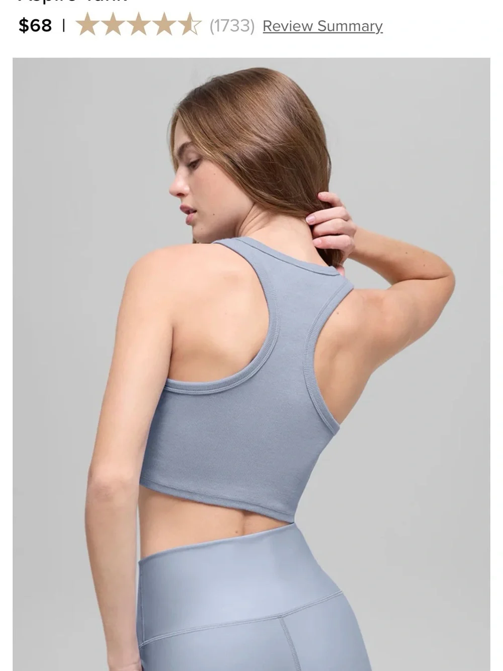 NWOT ALO Yoga Aspire Tank - WHITE